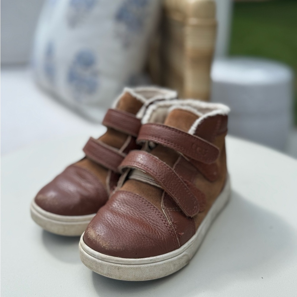 UGG Kids Brown Leather Boots